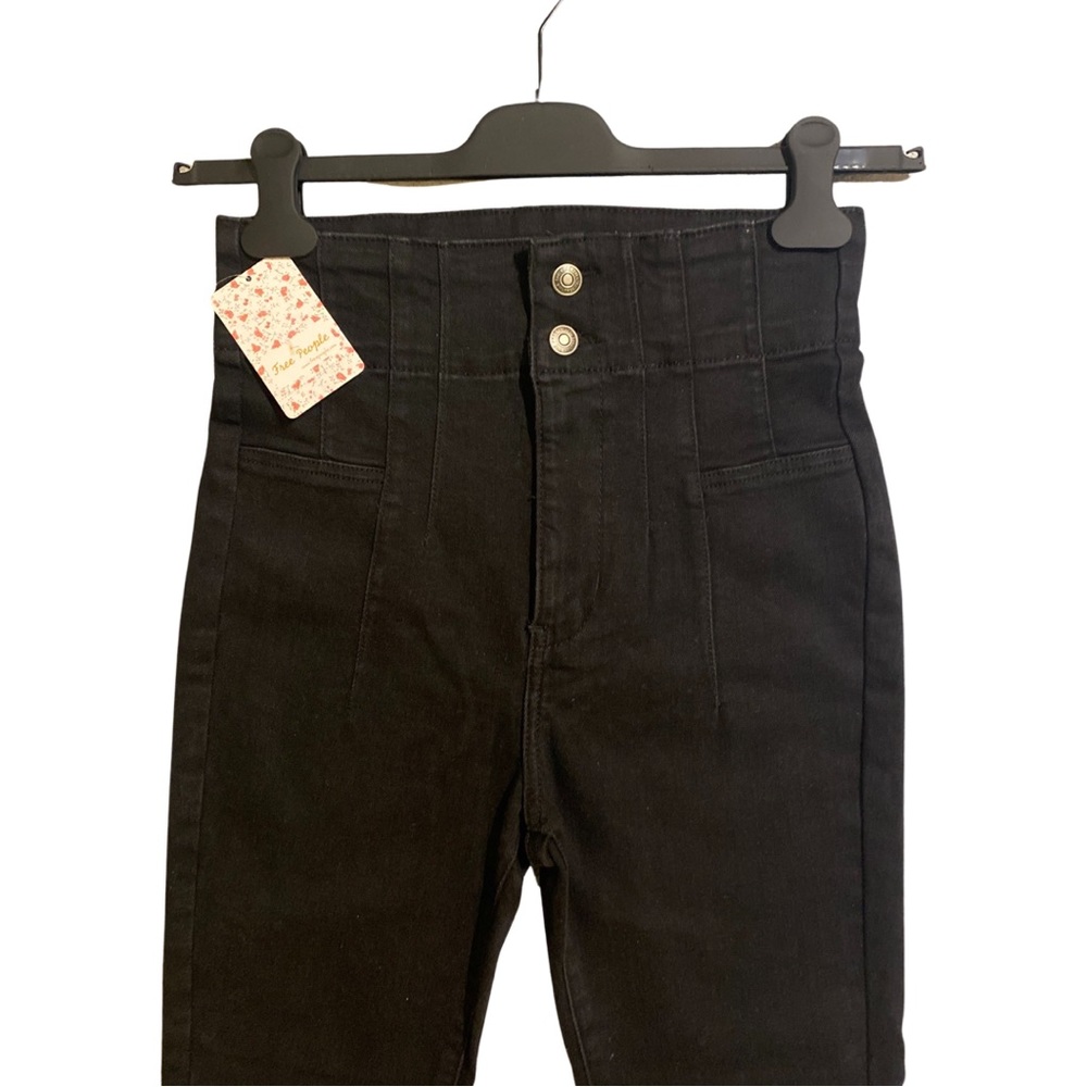 Free People Jayde Skinny Jean in Dark Shadows